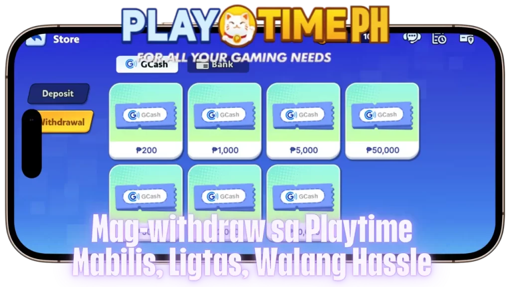Playtime Mag-withdraw